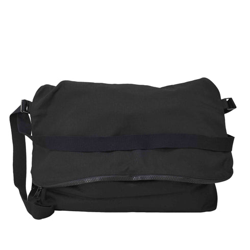 ヨウジヤマモト Yohji Yamamoto シグネチャーロゴキャンバスメッセンジャーバッグ メンズ ONE SIZE